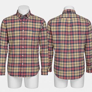 Simply Southern Men's Plaid Button Down Shirt Long Sleeve Size Small Multicolor